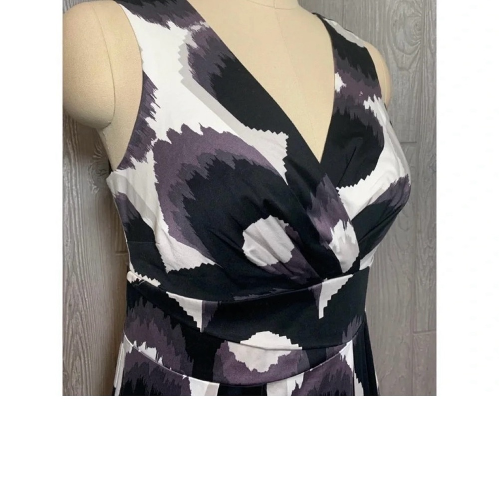 Boden Black & Gray Stretch Cotton Sheath Dress 6